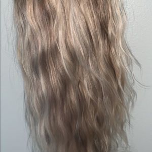 18in human hair lace wig handmade